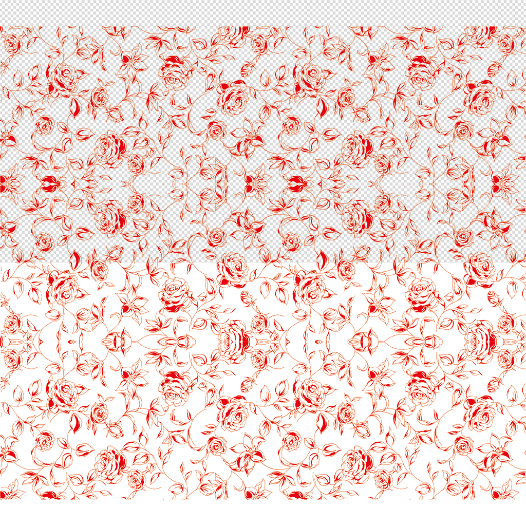 矢量牡丹图案cdr素材插图