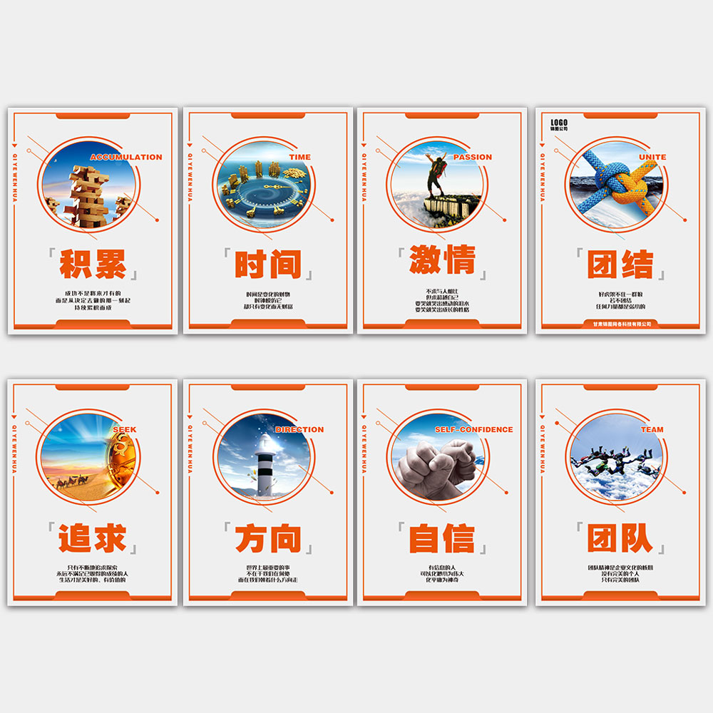 办公室企业文化励志展板插图