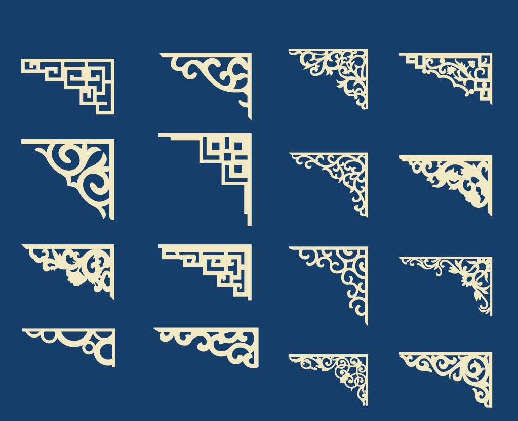 传统古典图案cdr素材插图
