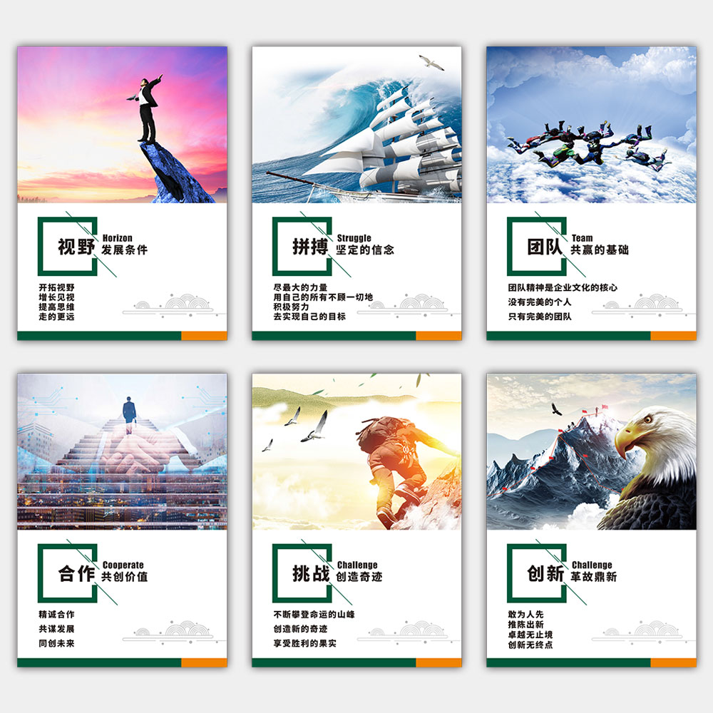 企业文化励志展板插图