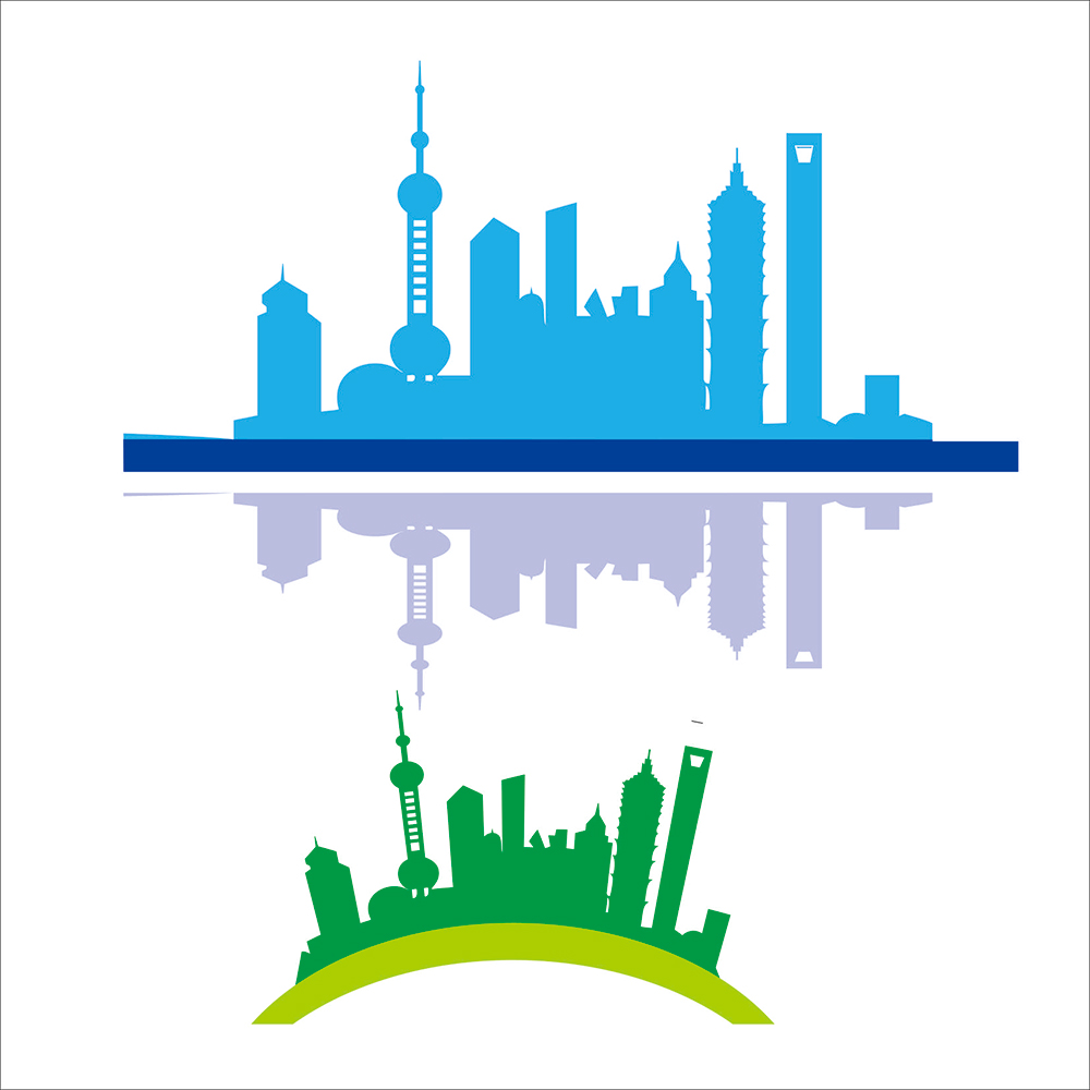 城市剪影上海cdr素材插图