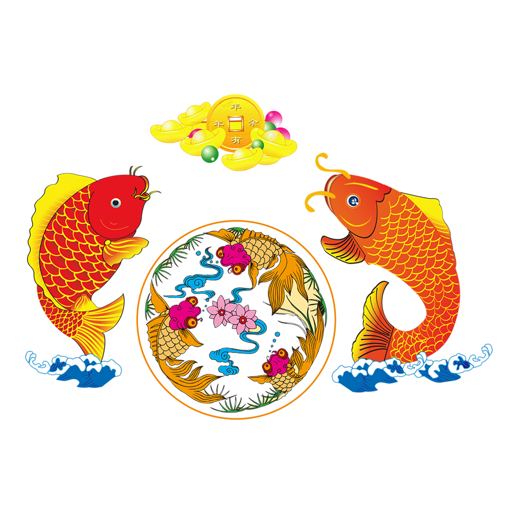 失量CDR素材锦鲤插图