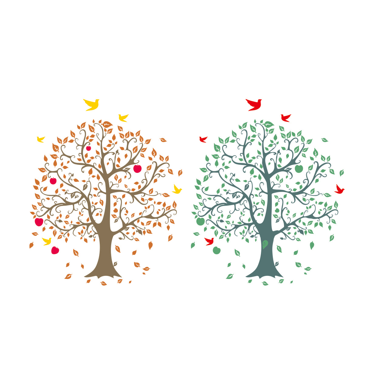 果树CDR素材插图