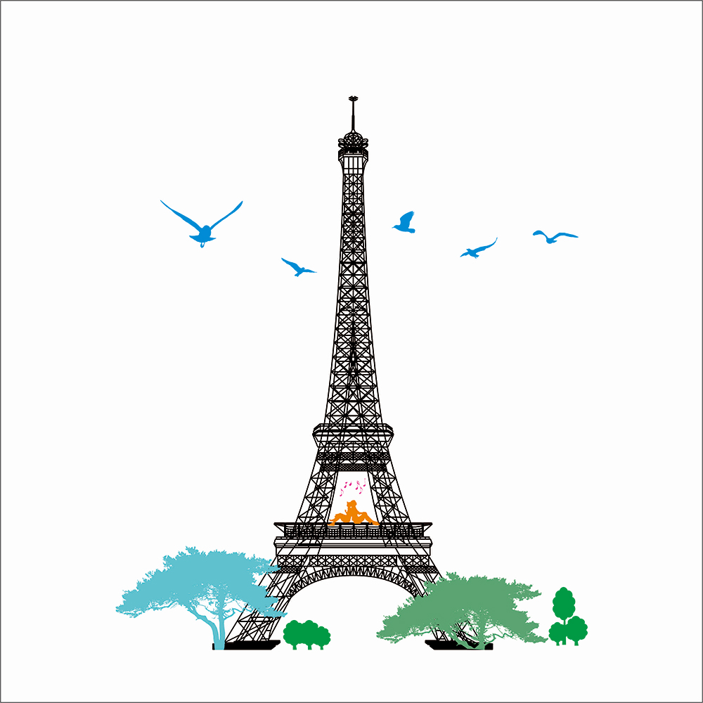 法国埃菲尔铁塔cdr素材插图