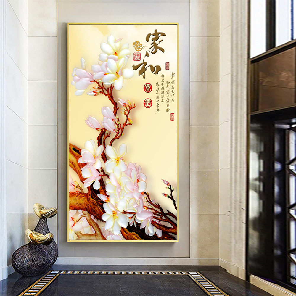 玄关过道屏风装饰画插图