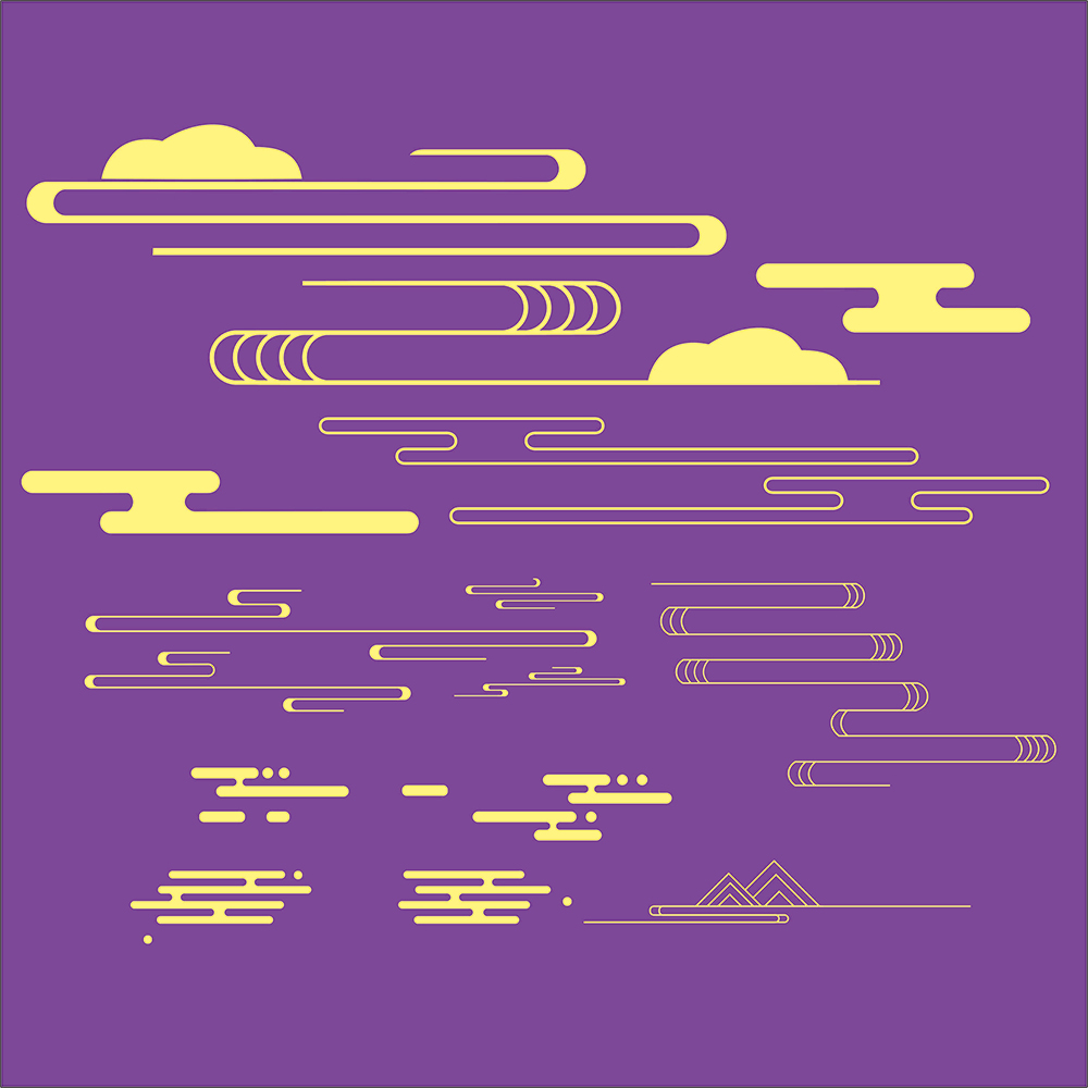 CDR矢量云纹素材插图