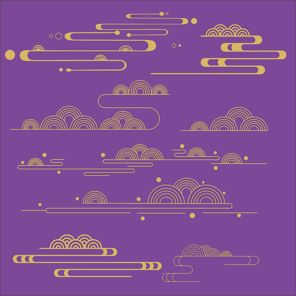 矢量云纹组合cdr素材插图