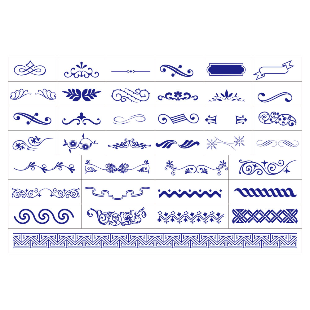 矢量花边花纹cdr素材插图