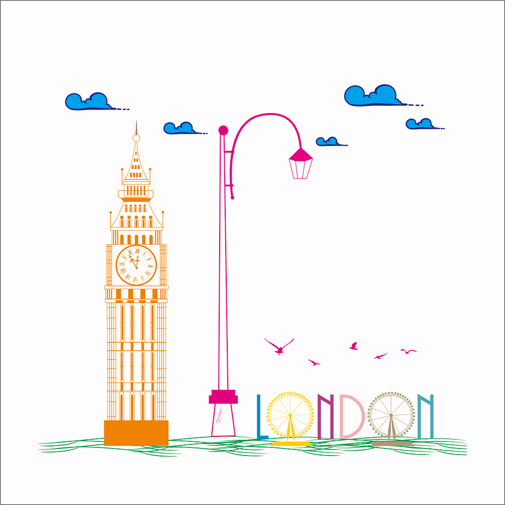 英国伦敦cdr素材插图