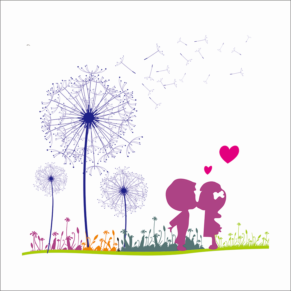 蒲公英小孩cdr素材插图