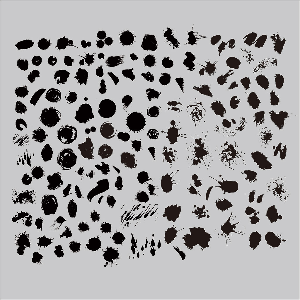 墨迹墨点cdr素材插图