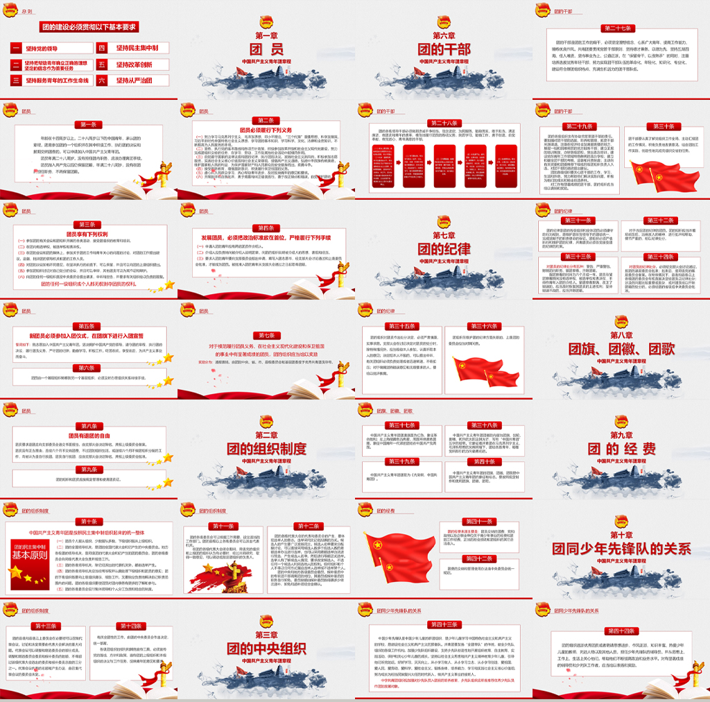共青团章程PPT模板插图1