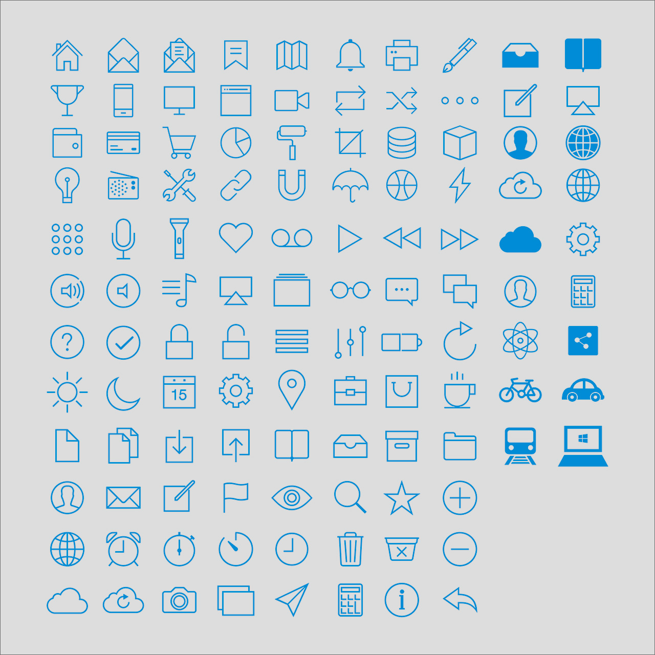 UI常用图标大全cdr素材插图