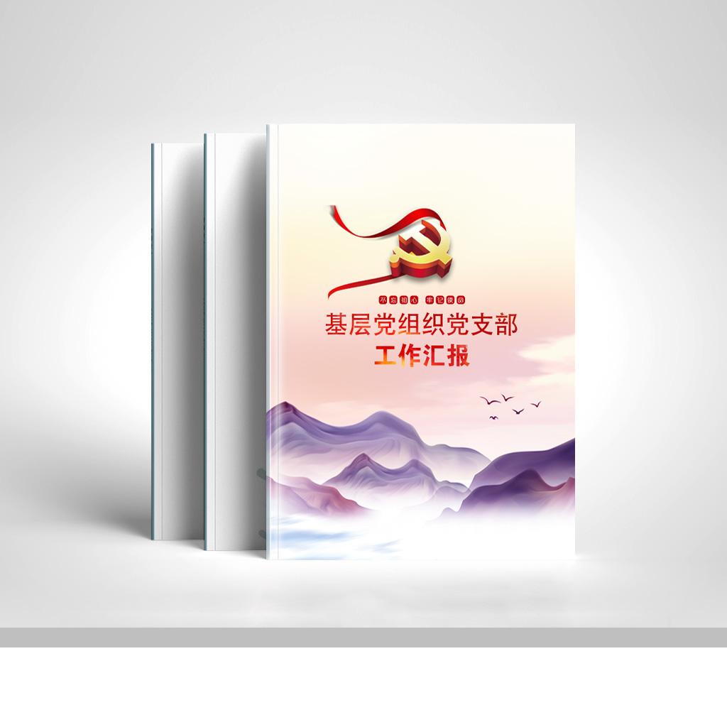 党支部工作汇报手册封面插图