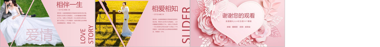 婚礼电子相册PPT模板插图1