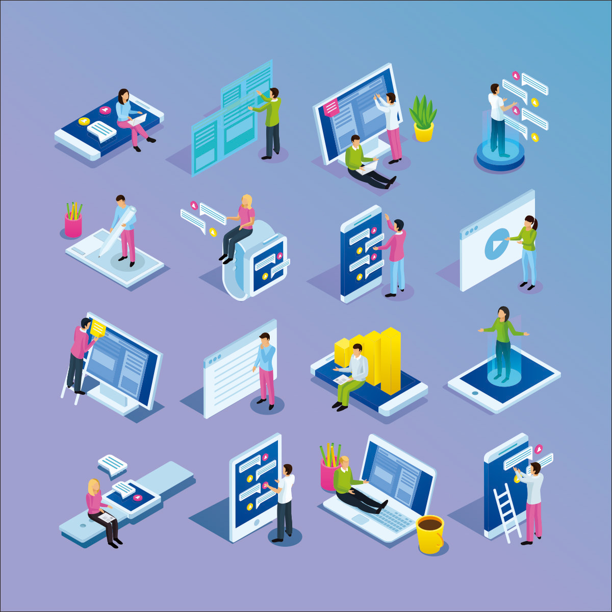 商务办公信息阅读插图CDR素材插图