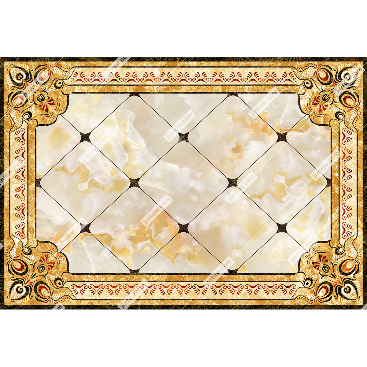 大理石拼花贴图插图