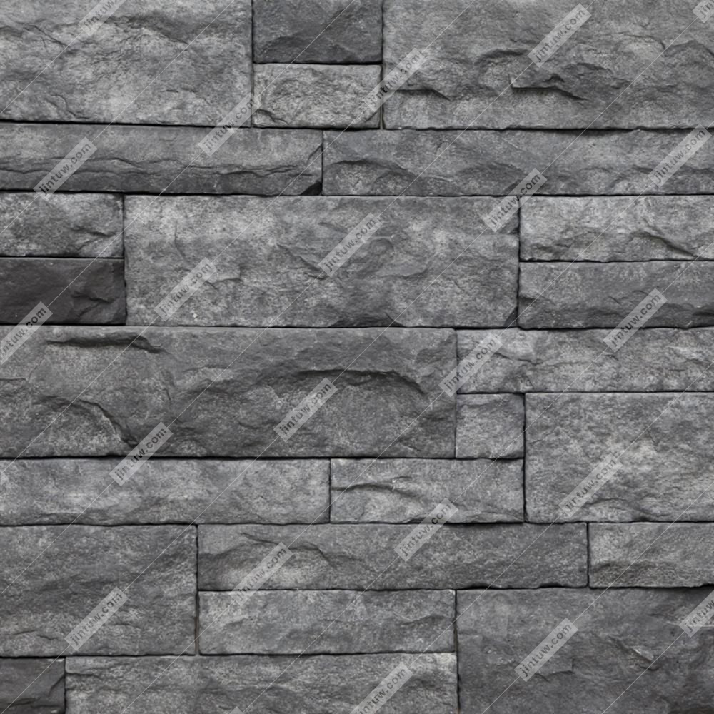 深色现代文化石墙贴图插图