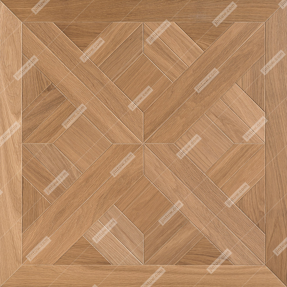 古典菱形拼花实木地板无缝贴图插图