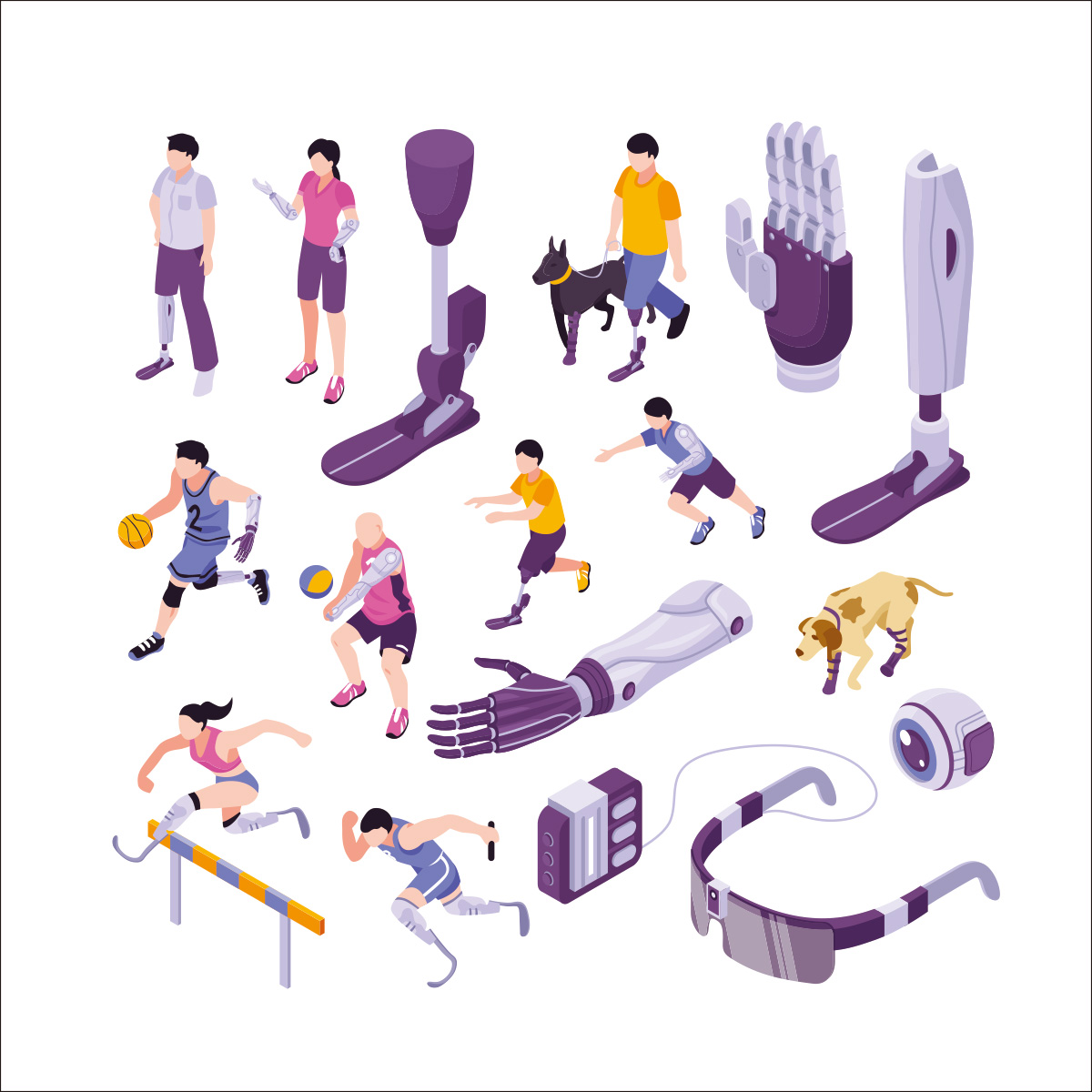 假肢假臂康复训练CDR素材插图插图