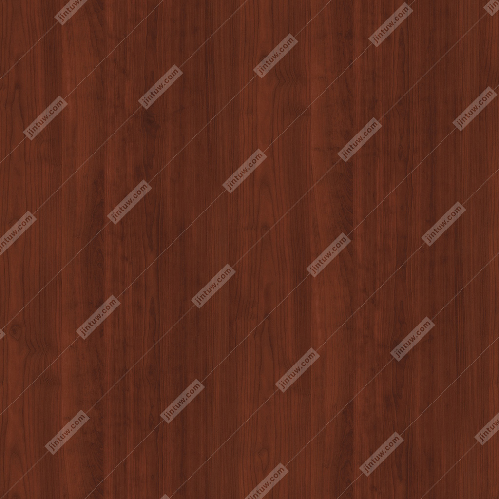 深红色樱桃木纹饰面板无缝贴图插图