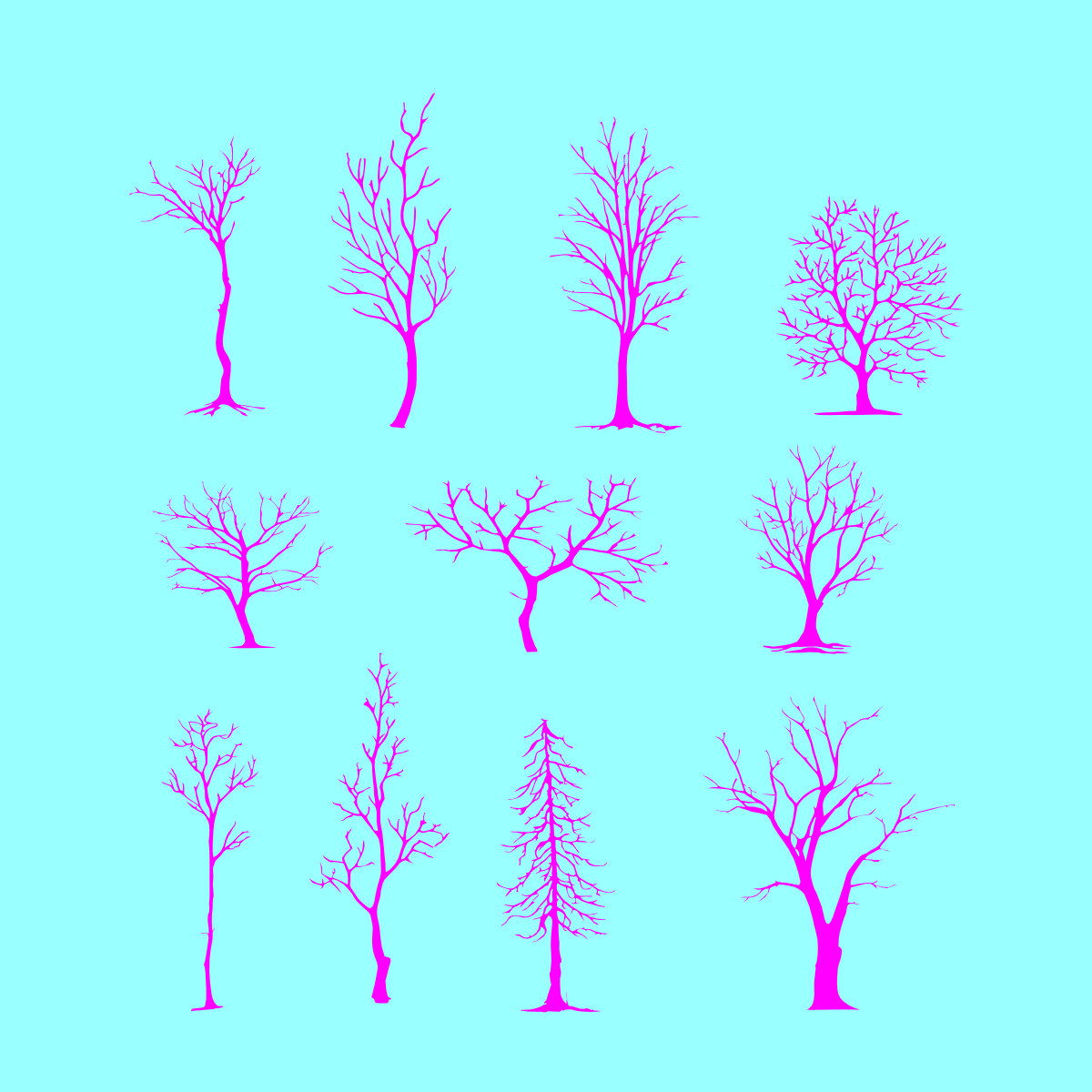 矢量大树CDR素材插图