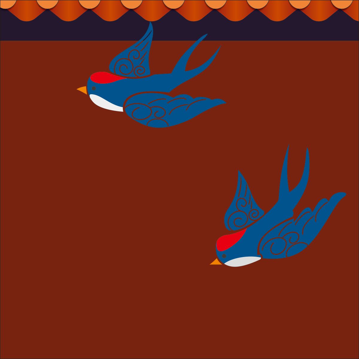 两只小燕子插图