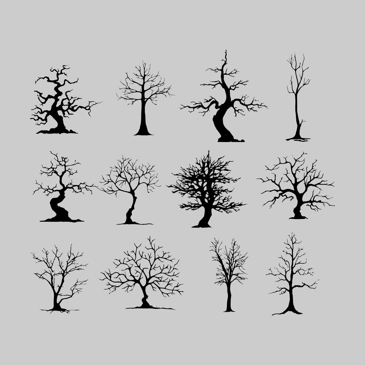 造型树CDR素材插图