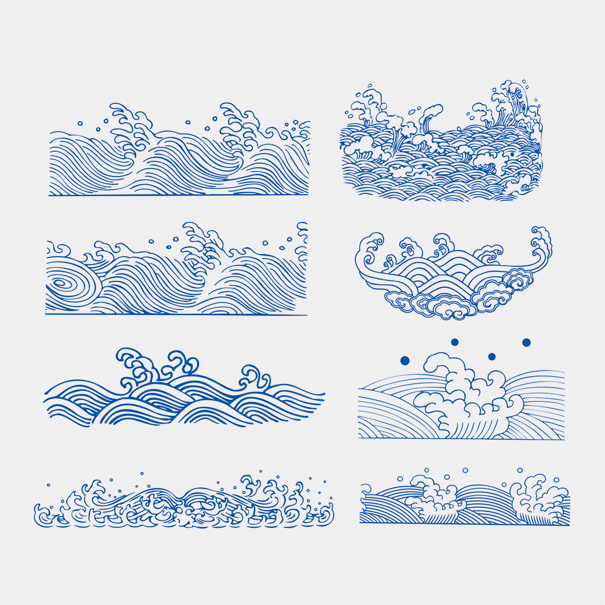 古典水纹CDR素材插图