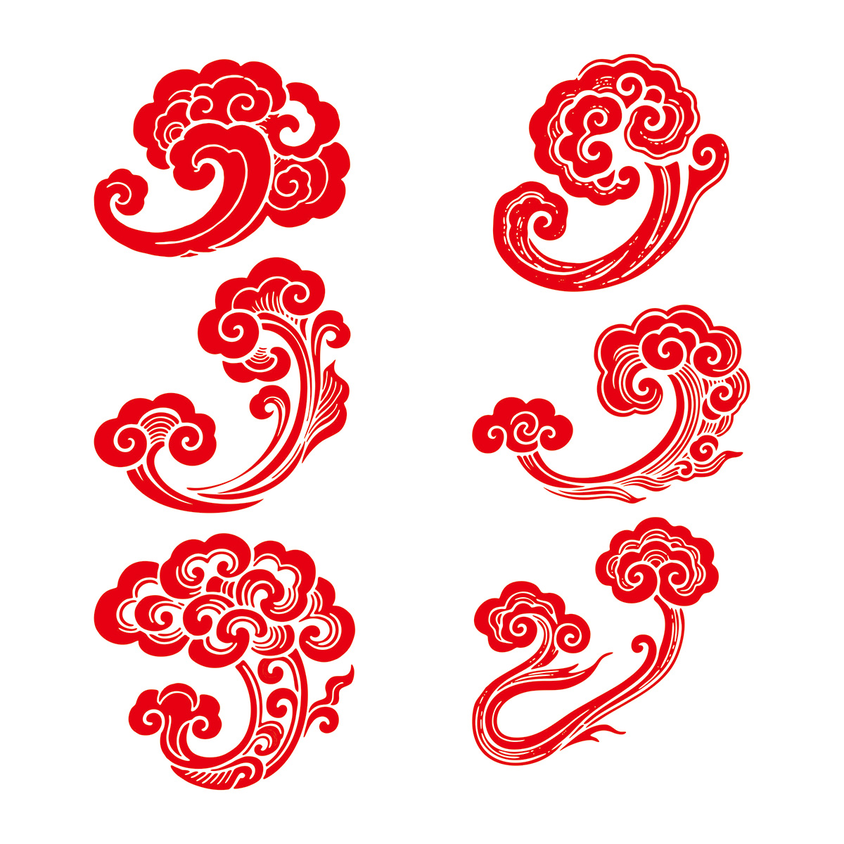 古典云纹CDR素材插图