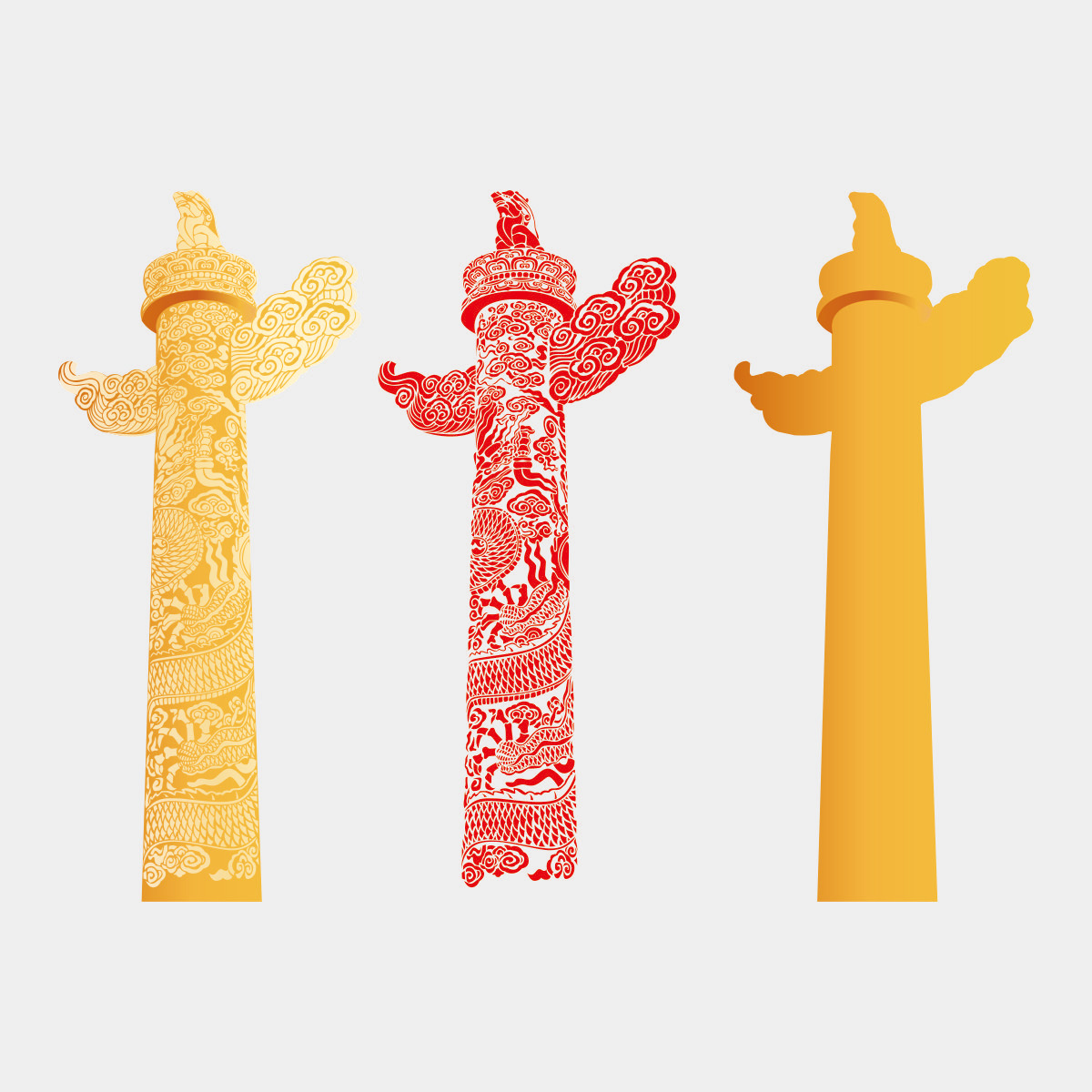 华表CDR矢量素材插图