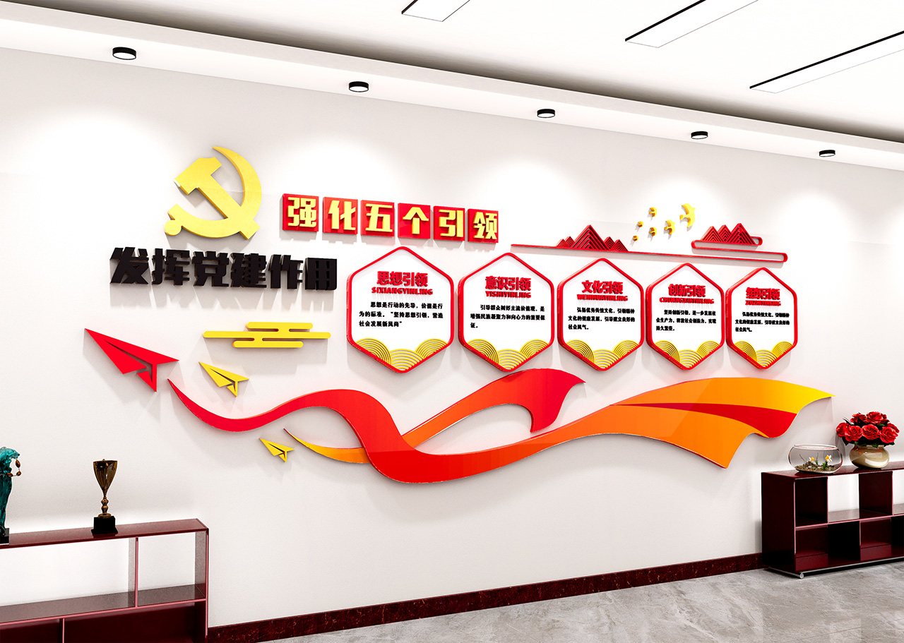 党建引领文化墙基层党建文化墙插图1