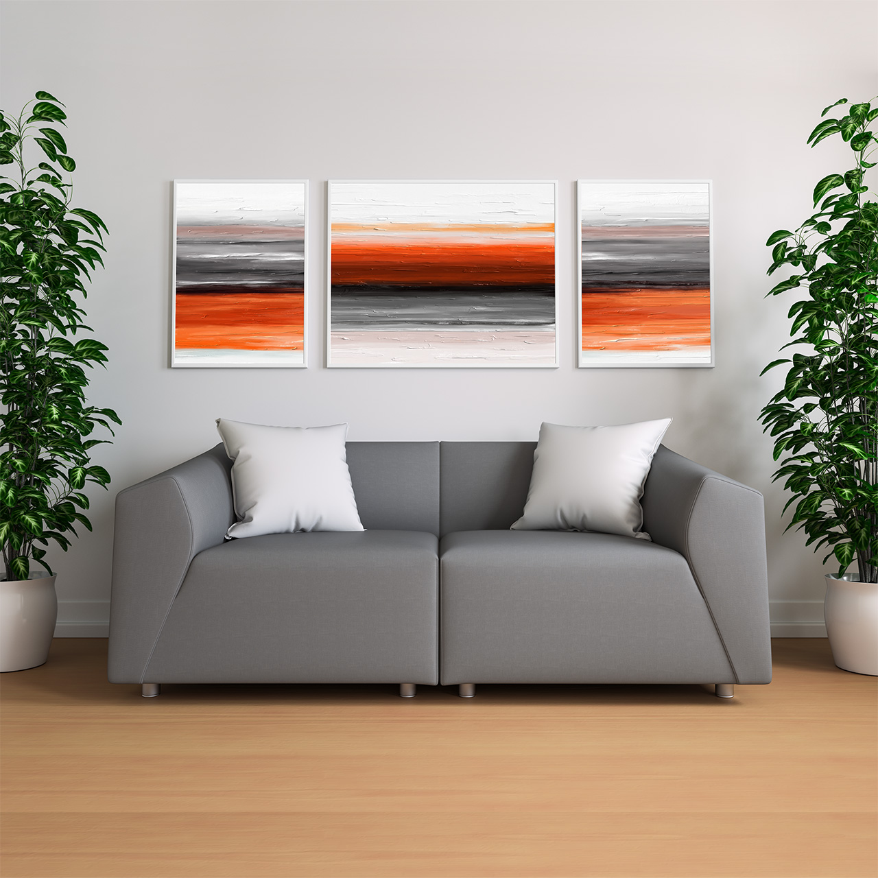 抽象油画风景装饰画插图