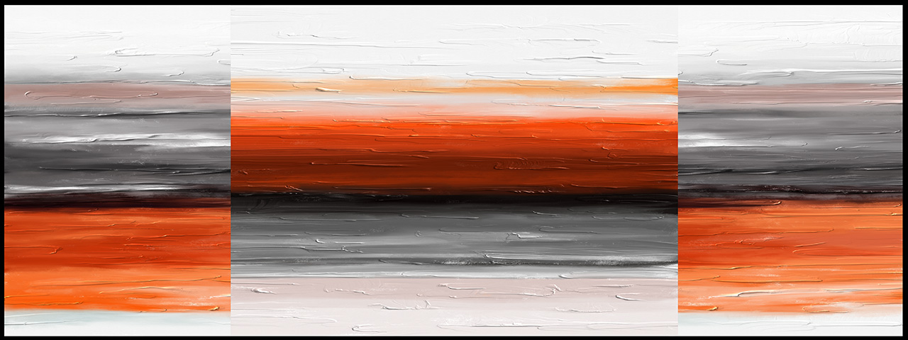 抽象油画风景装饰画插图1