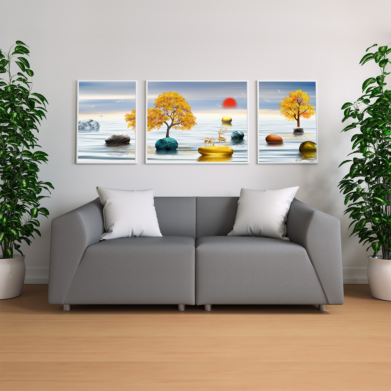 现代简约装饰画插图