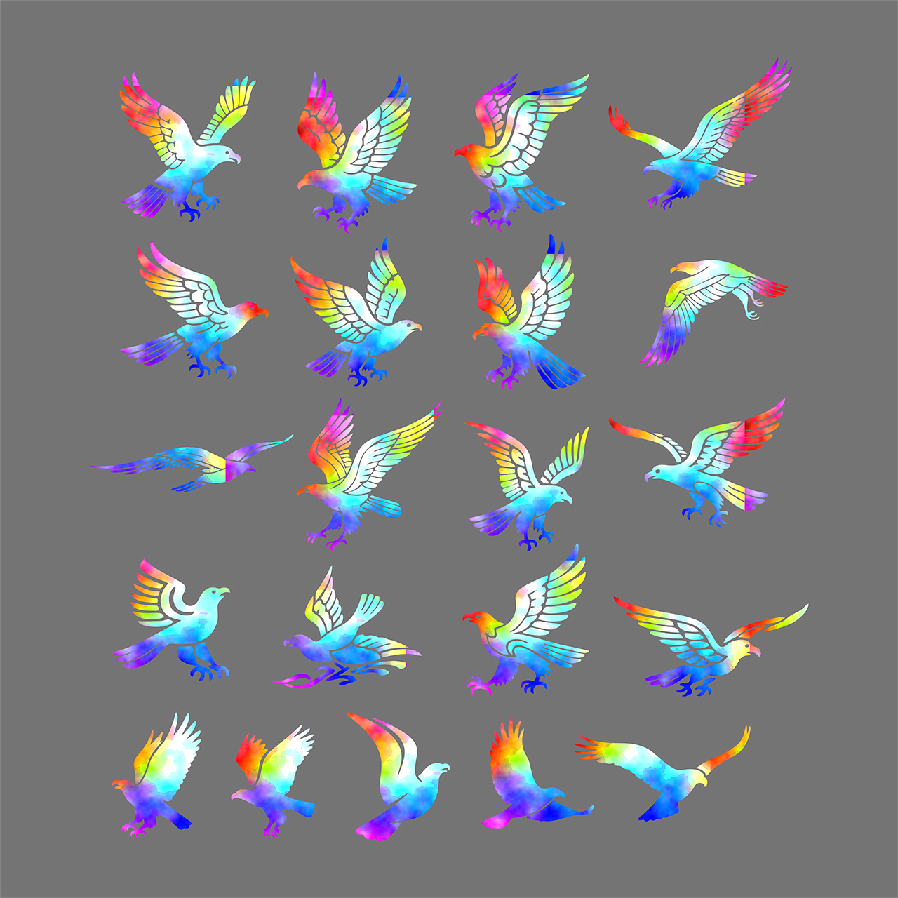 鹰CDR矢量素材插图