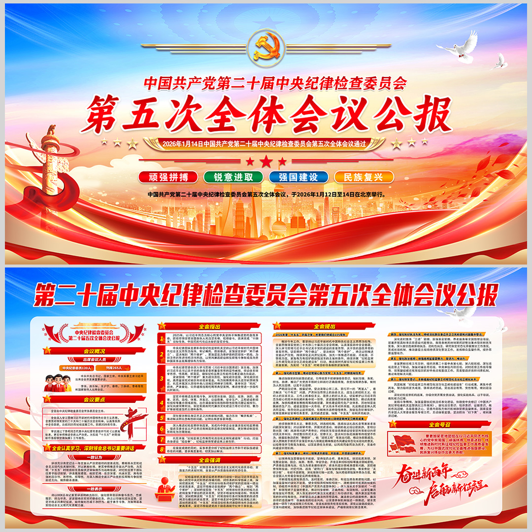 二十届中央纪律委员会第五次会议公报插图