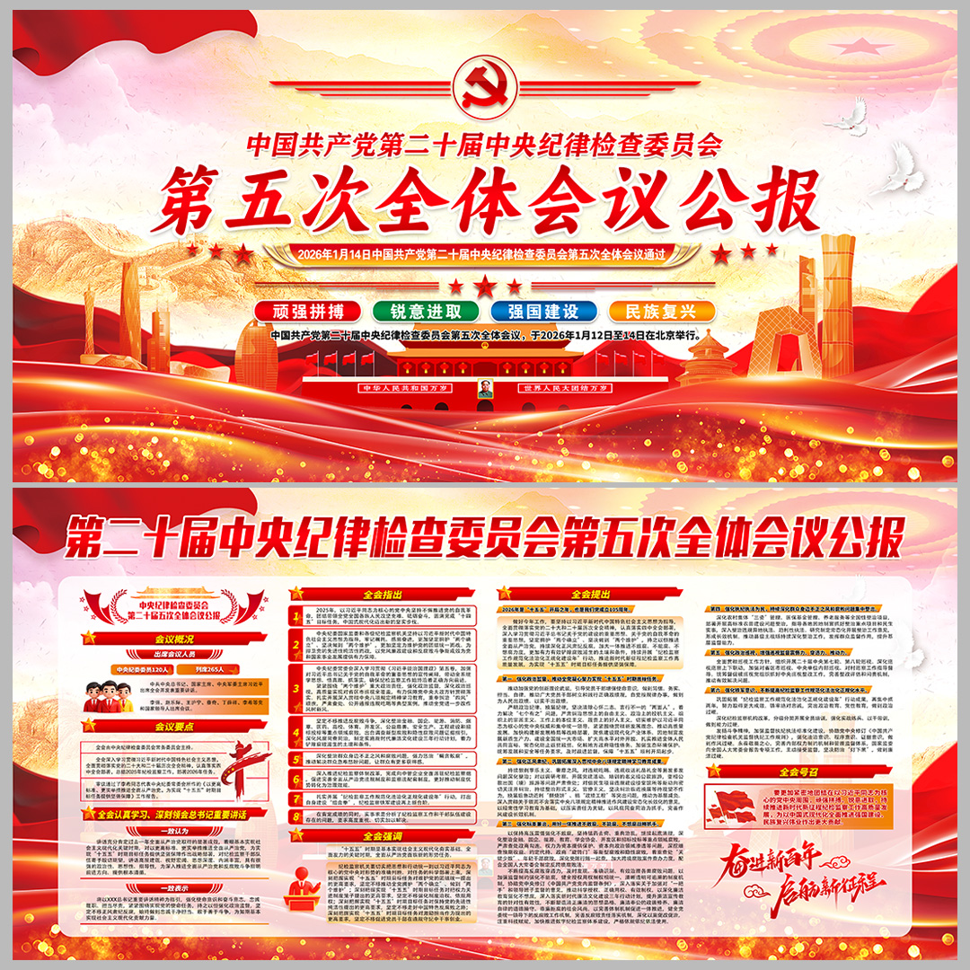 第二十届中央纪律委员会第五次全体会议公报插图