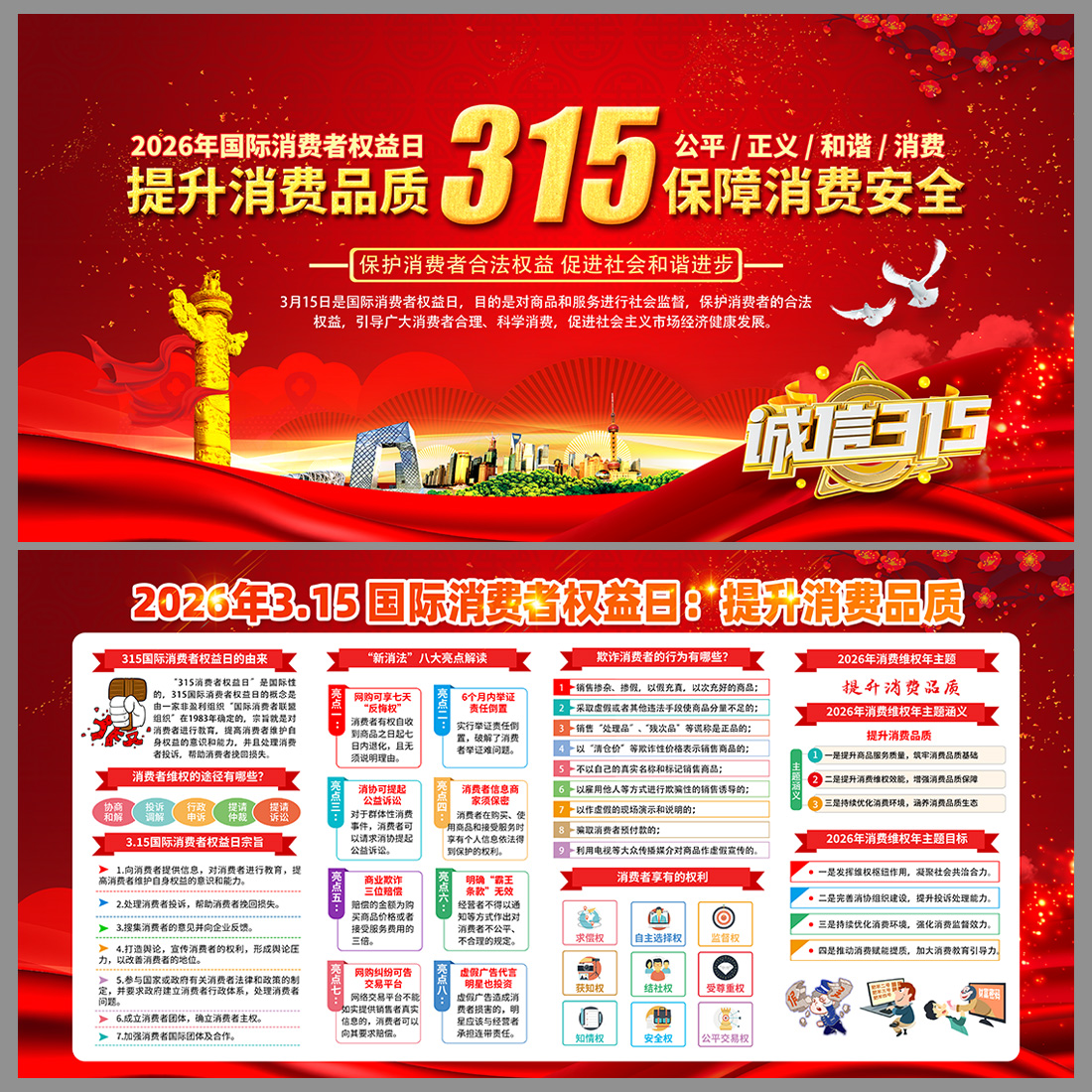 2026年315消费者权益日展板插图