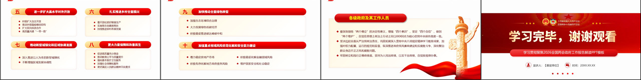 学习解读2026两会政府工作报告ppt模板插图1